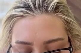 Stefanie Knight Nude fuck facial on her glasses leak