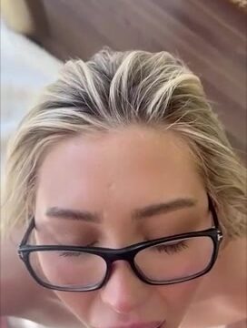 Stefanie Knight Nude fuck facial on her glasses leak